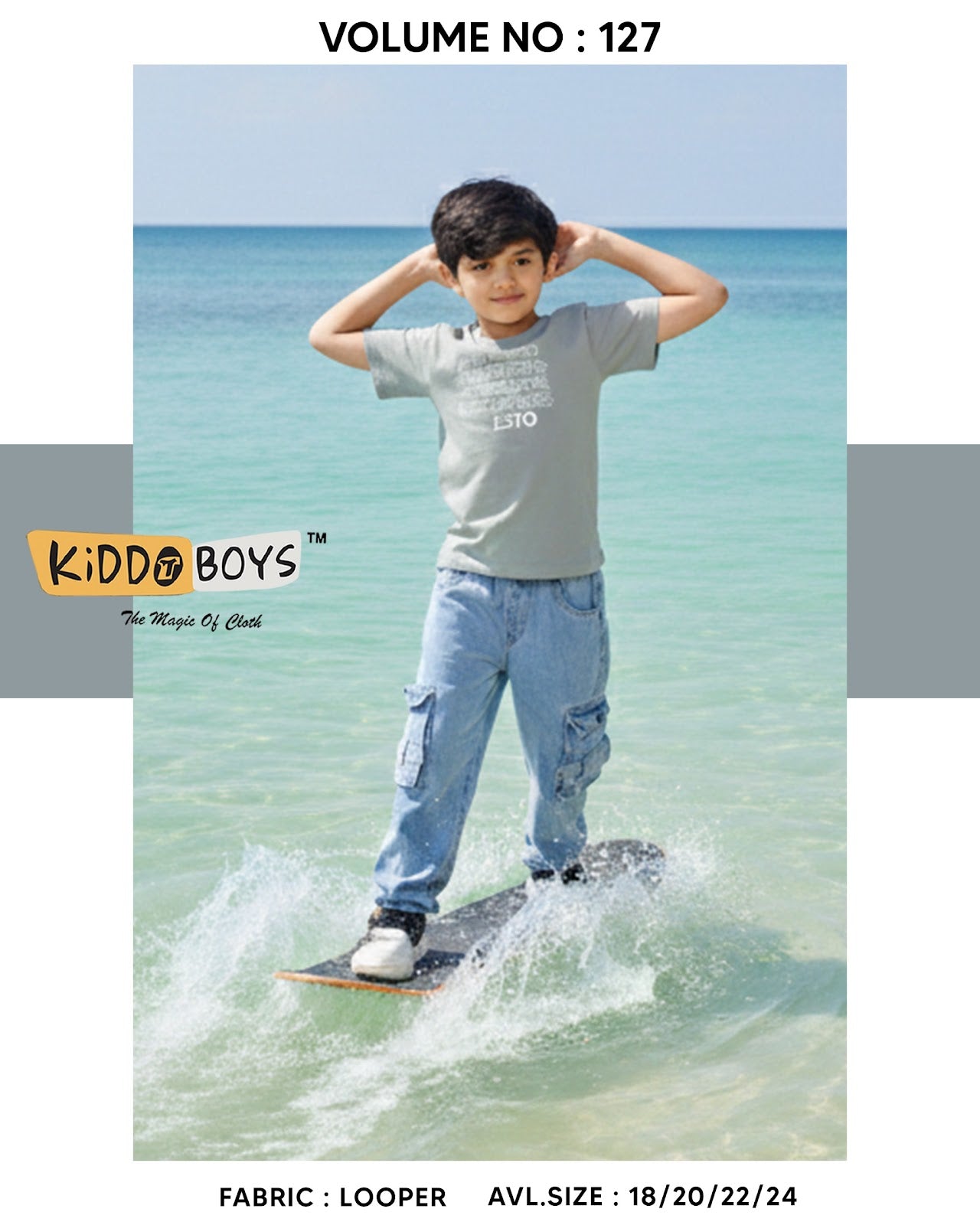 Vol 127 Kiddo Cotton Looper Boys Tshirt Manufacturer Ahmedabad
