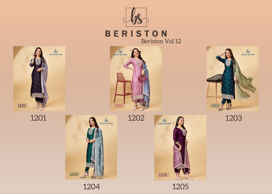Vol 12 Beriston Vichitra Silk Pant Style Suits
