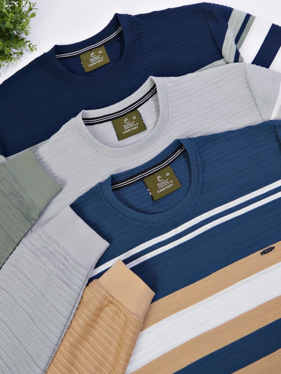 Vol 1453 Everyday Auto Stripes Mens Tshirts Wholesaler