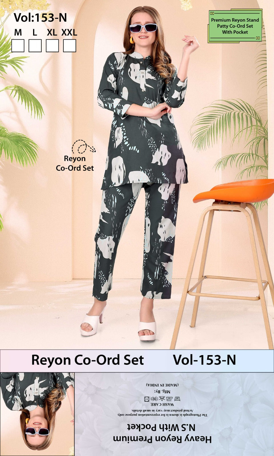 Vol 153 N Jyc Rayon 22Kg Co Ord Set Wholesaler