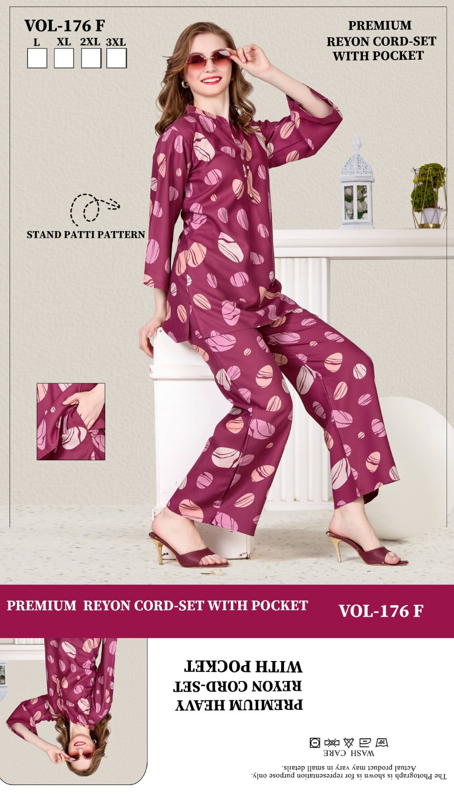 Vol 176 Jyc Rayon 22Kg Co Ord Set Wholesale Price