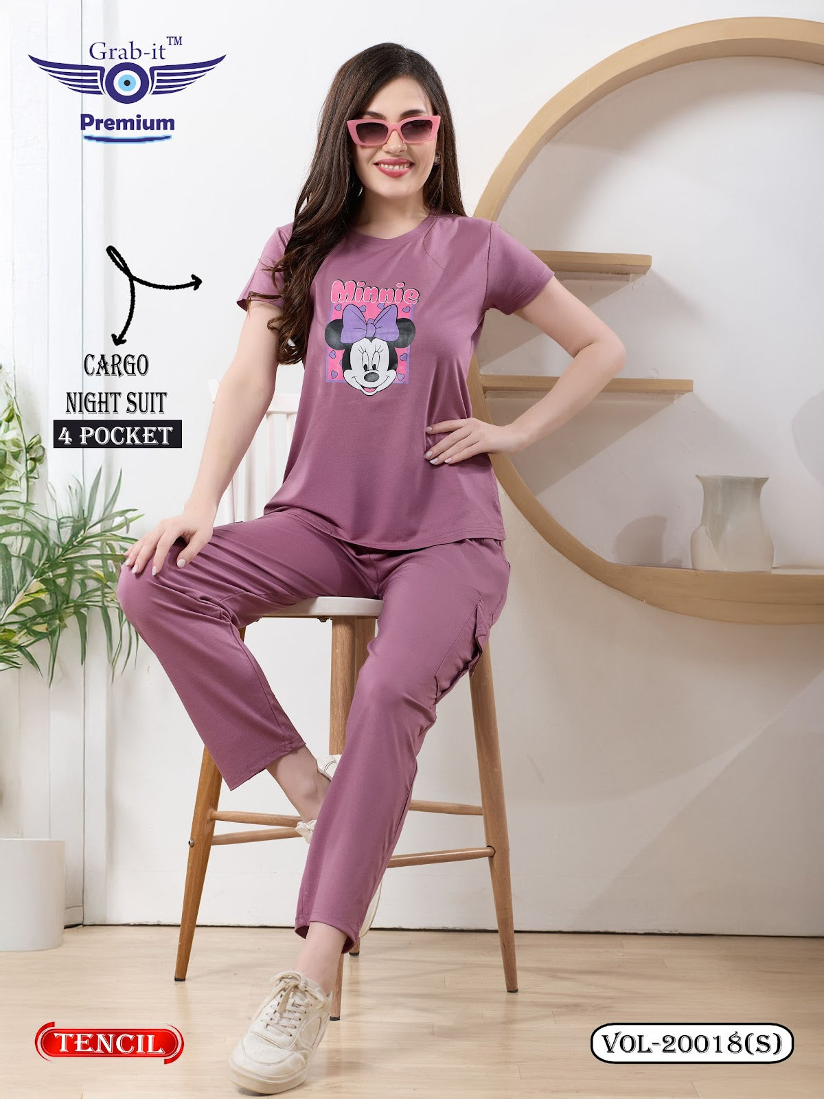 Vol 20018 S Cargo Grab It Tencil Pyjama Night Suits Exporter