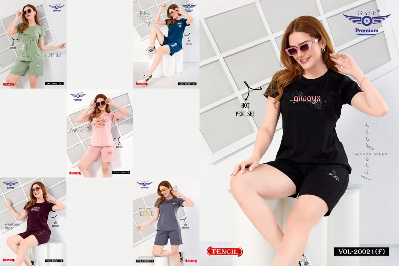 Vol 20021 F Grab It Shorts Night Suits Wholesale Price