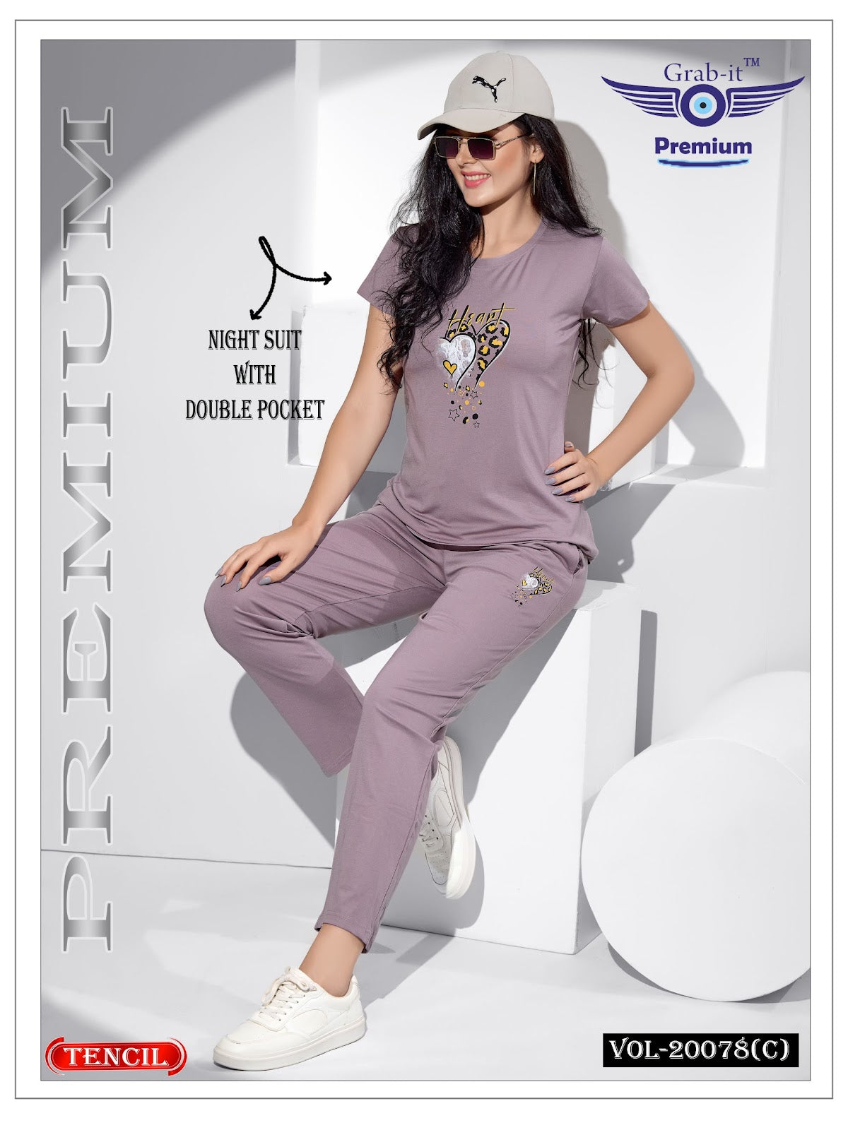 Vol 20078 C Grab It Tencil Pyjama Night Suits Manufacturer