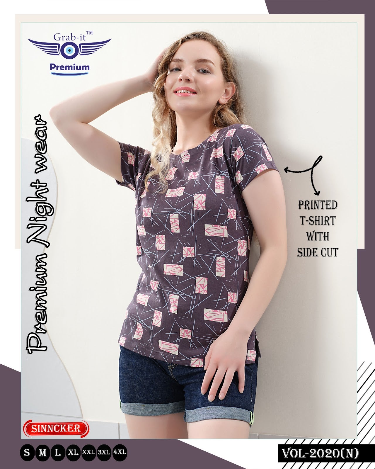 Vol 2020 N Grab It Sinker Women Tshirt Wholesale
