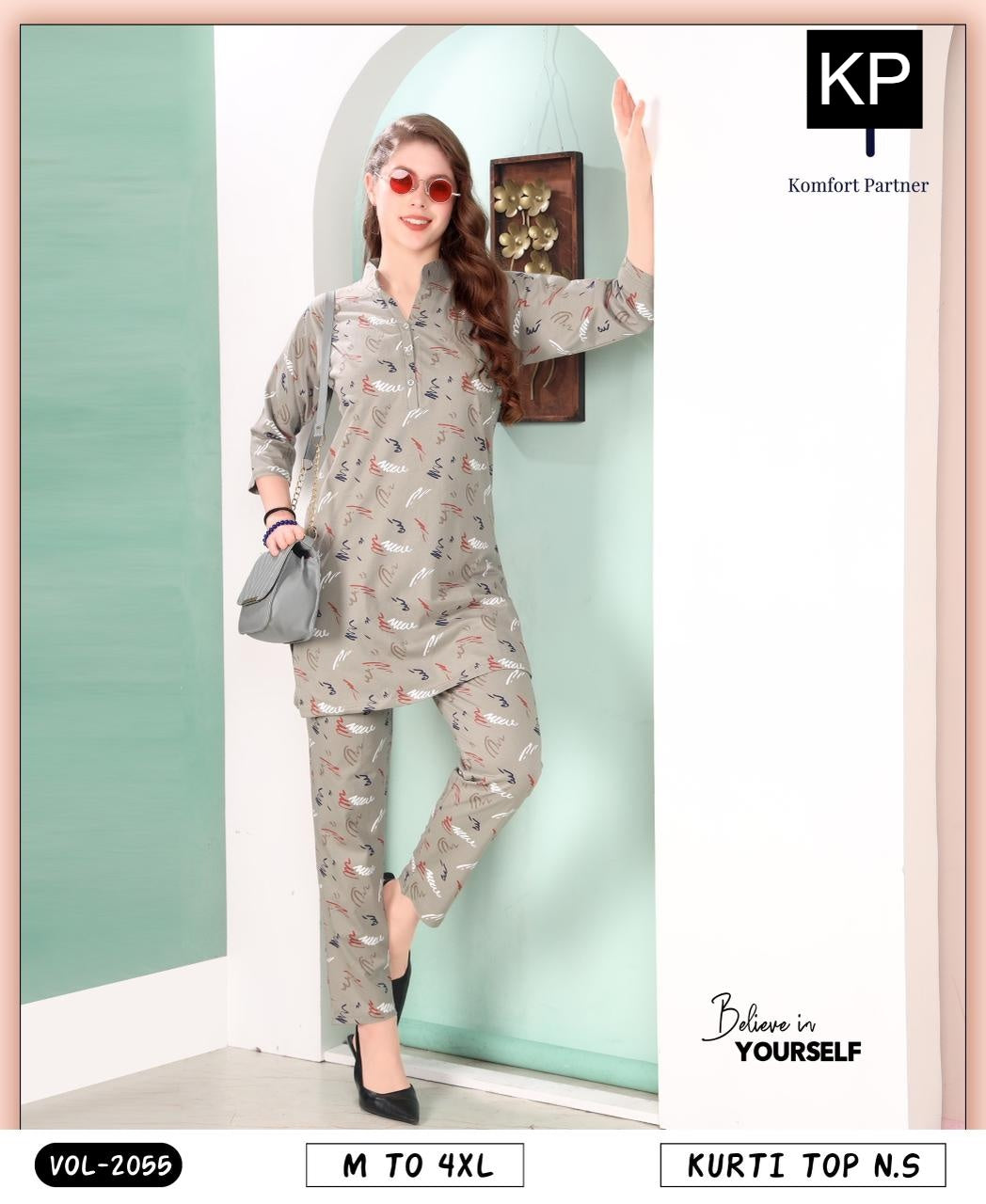 Vol 2055 Kp Hosiery Kurta Night Suits Exporter Gujarat
