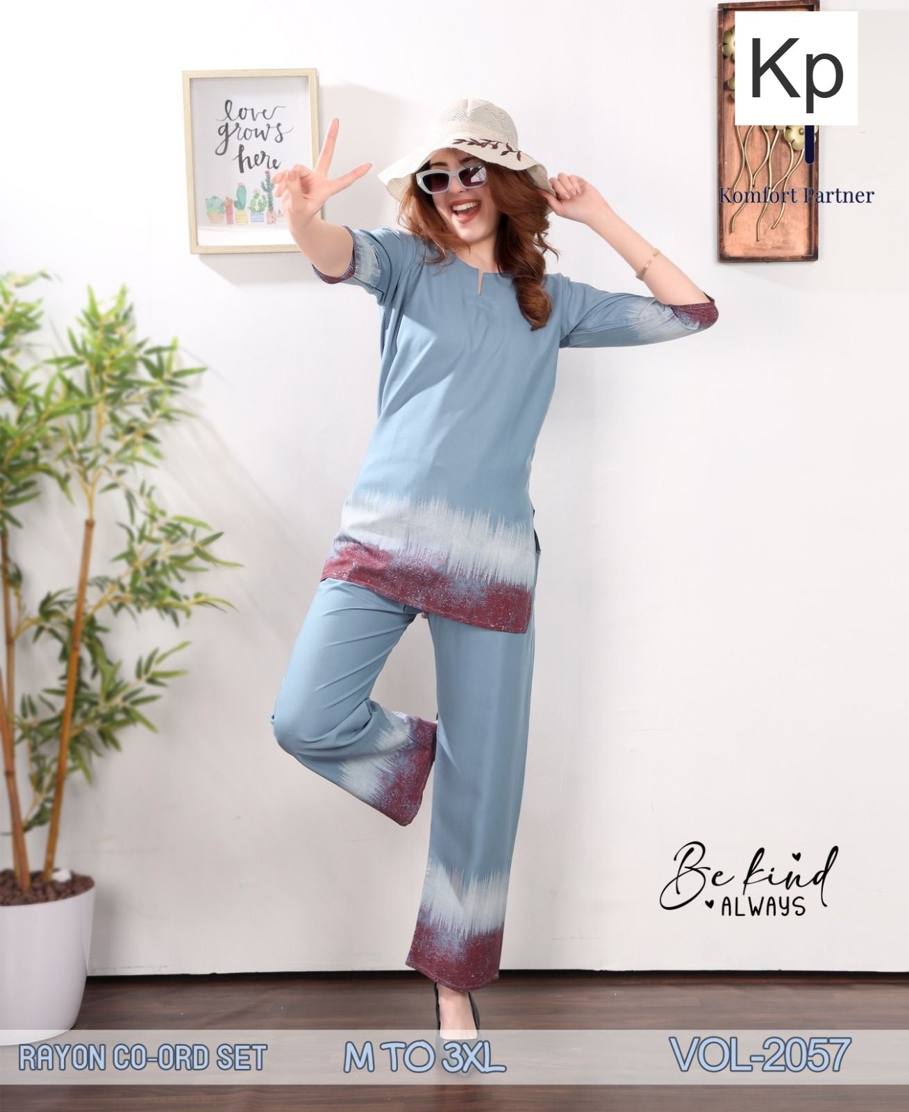 Vol 2057 Kp Rayon Co Ord Set Wholesale Rate