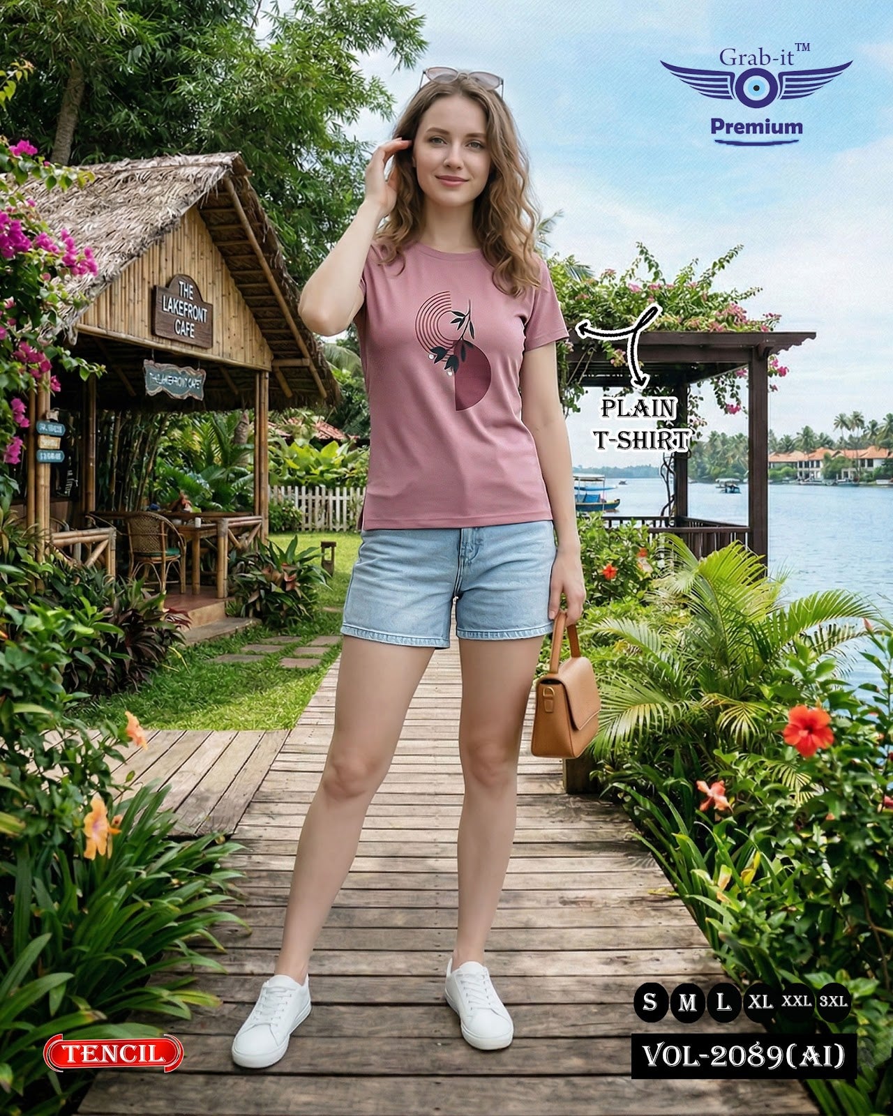 Vol 2089 Ai Grab It Tencil Women Tshirt Manufacturer