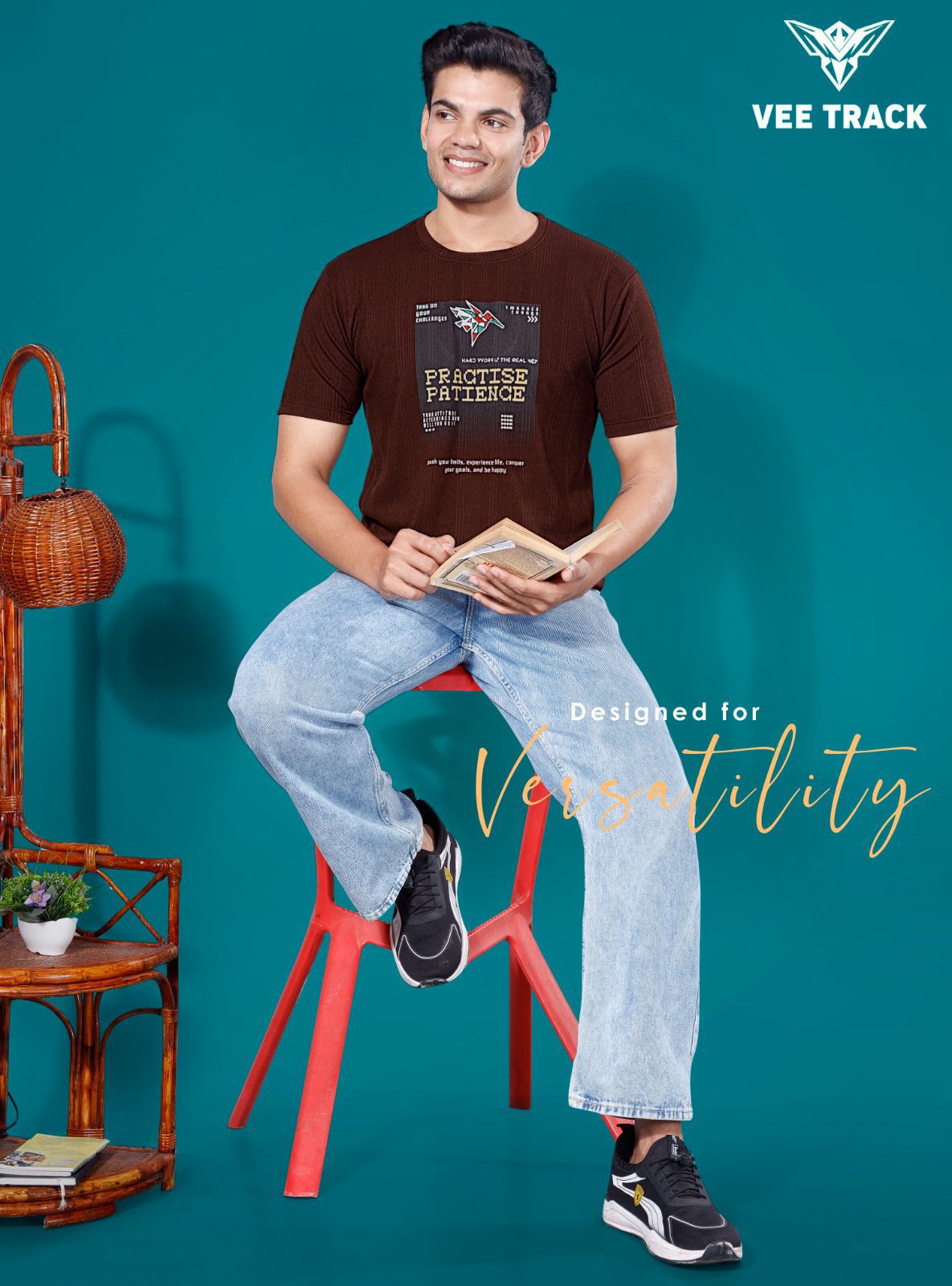 Vol 2110 Vee Track Lycra Mens Tshirts Supplier Ahmedabad