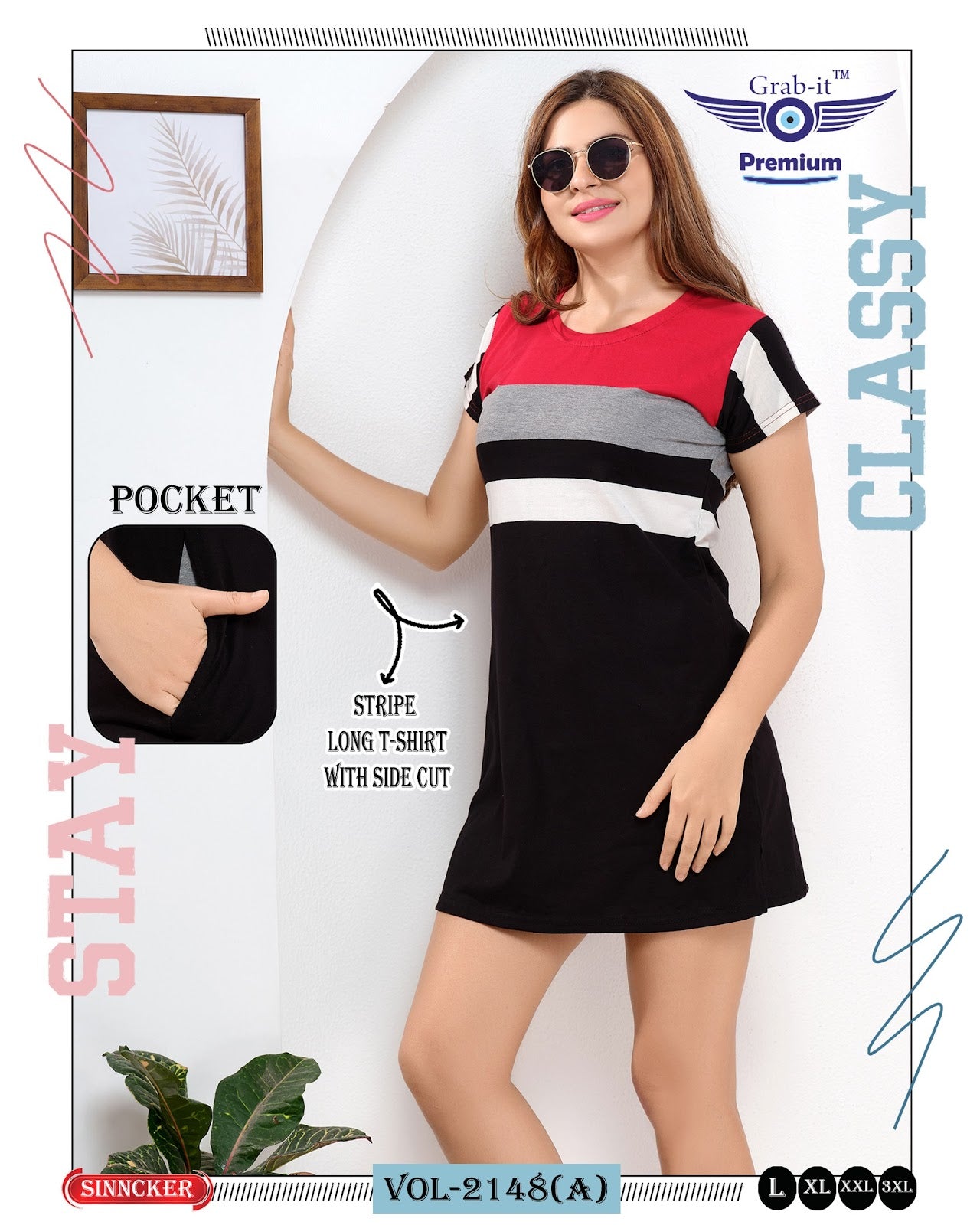 Vol 2148 A Grab It Sinker Women Long Tshirt Manufacturer Gujarat