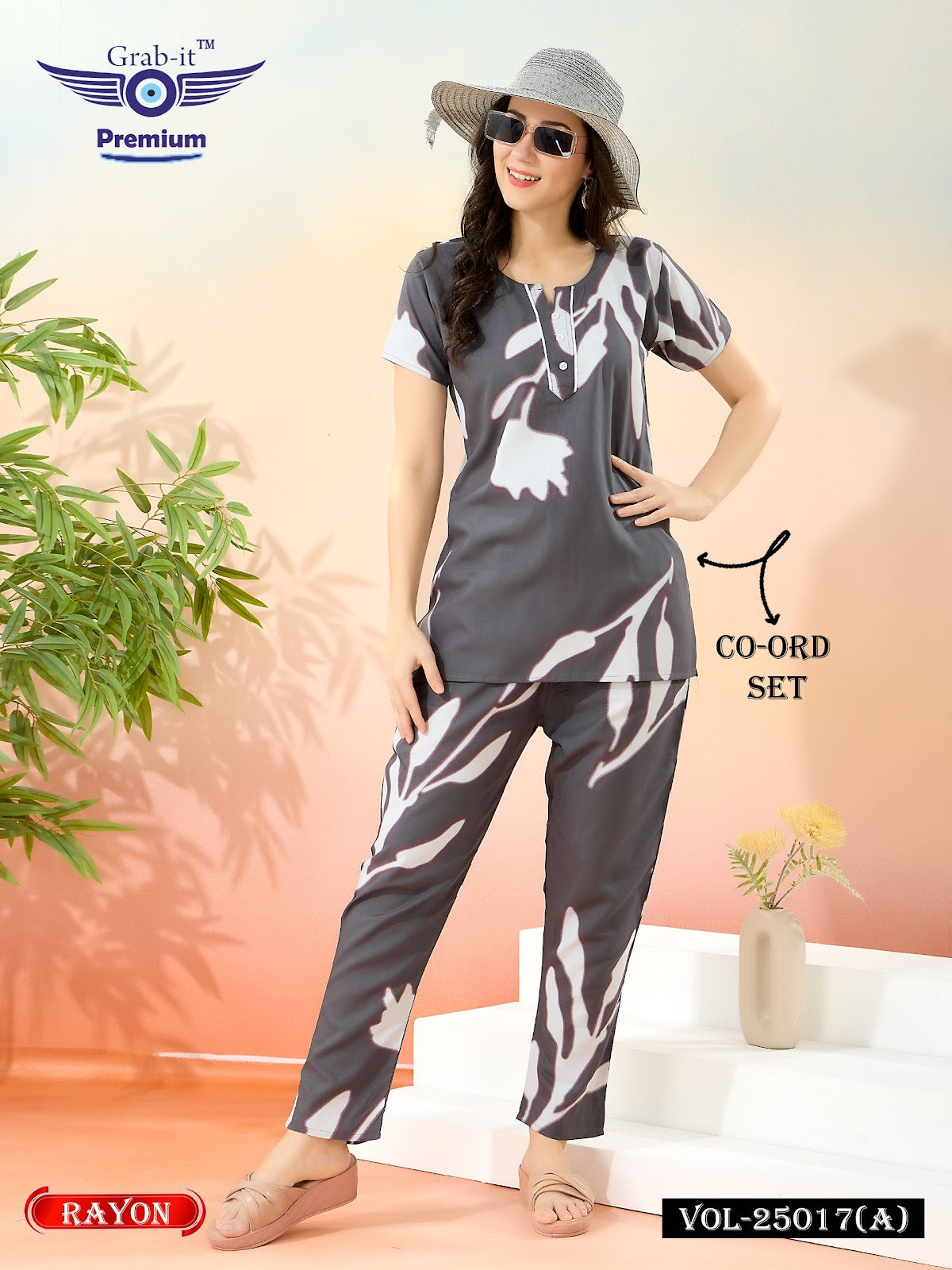 Vol 25017 A Grab It Reyon Co Ord Set Supplier