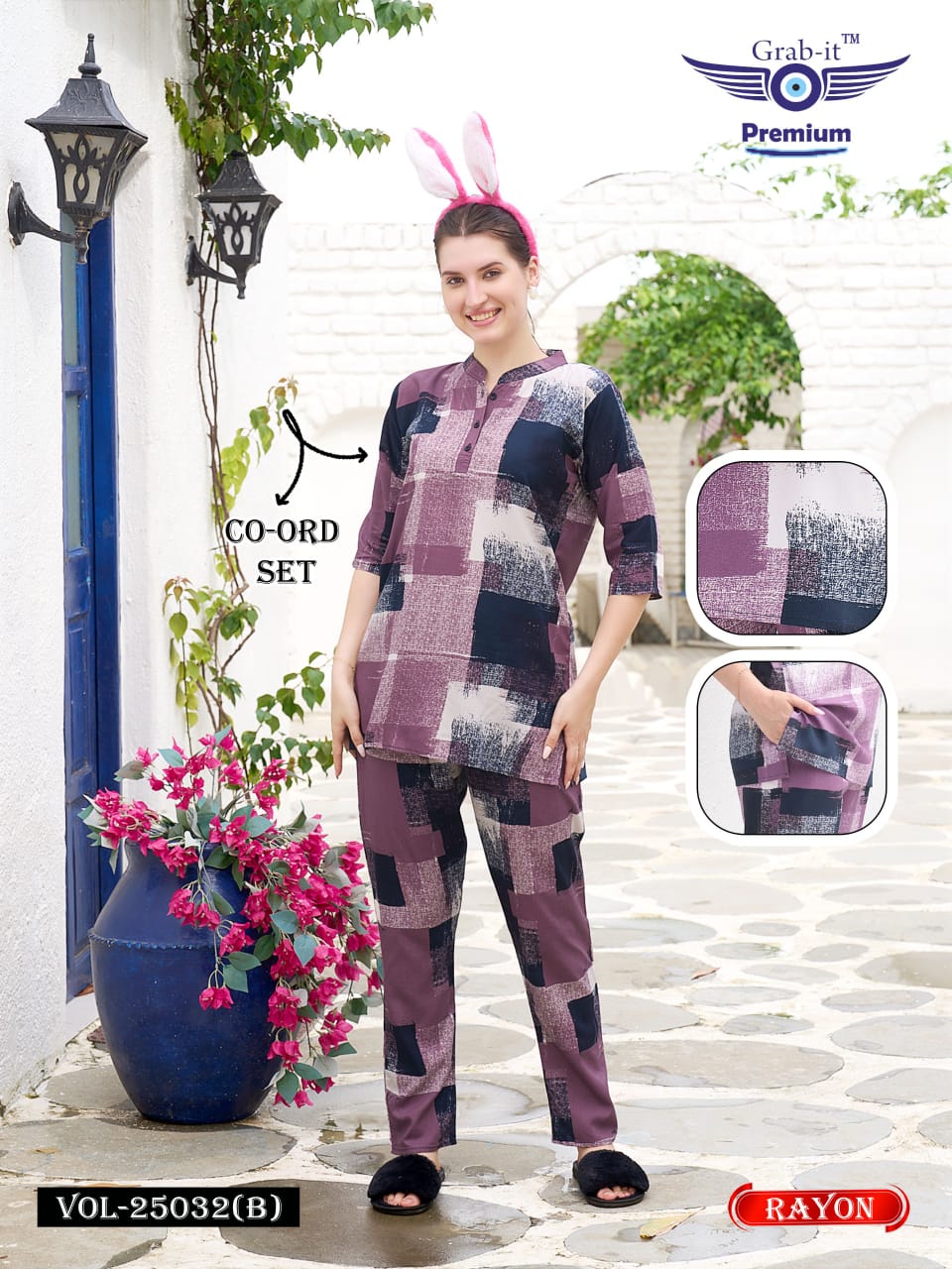 Vol 25032 B Grab It Rayon Co Ord Set Wholesale Price