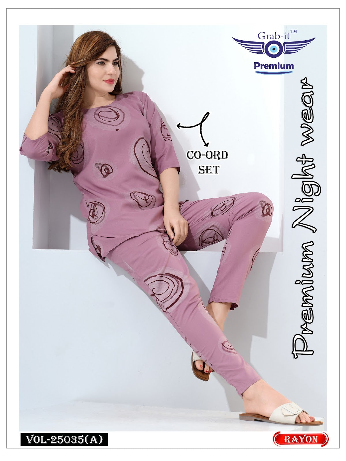 Vol 25035 A Grab It Rayon Co Ord Set Wholesale Rate