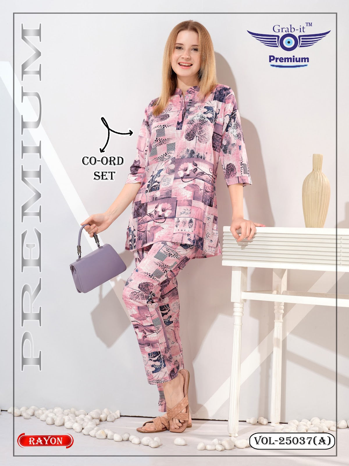 Vol 25037 A Grab It Rayon Co Ord Set Supplier Ahmedabad