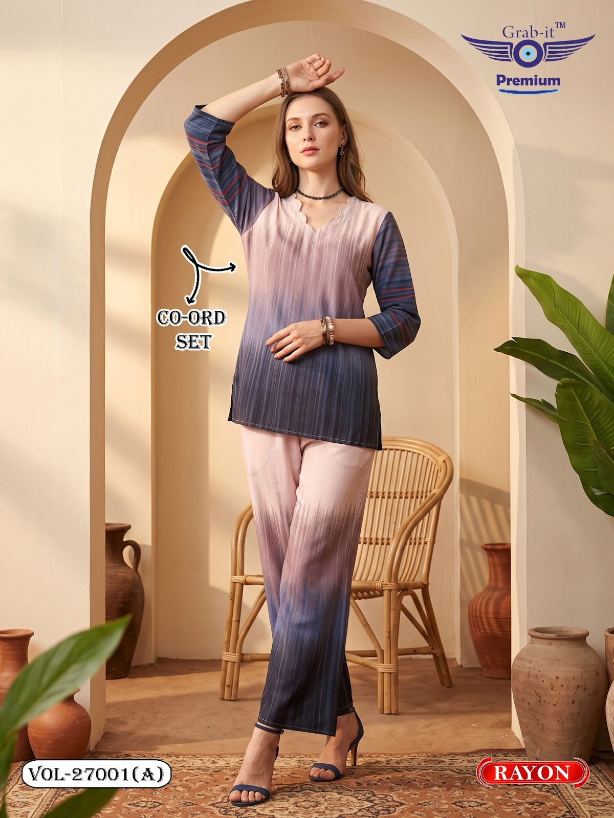 Vol 27001 A Grab It Rayon Co Ord Set Wholesaler Ahmedabad