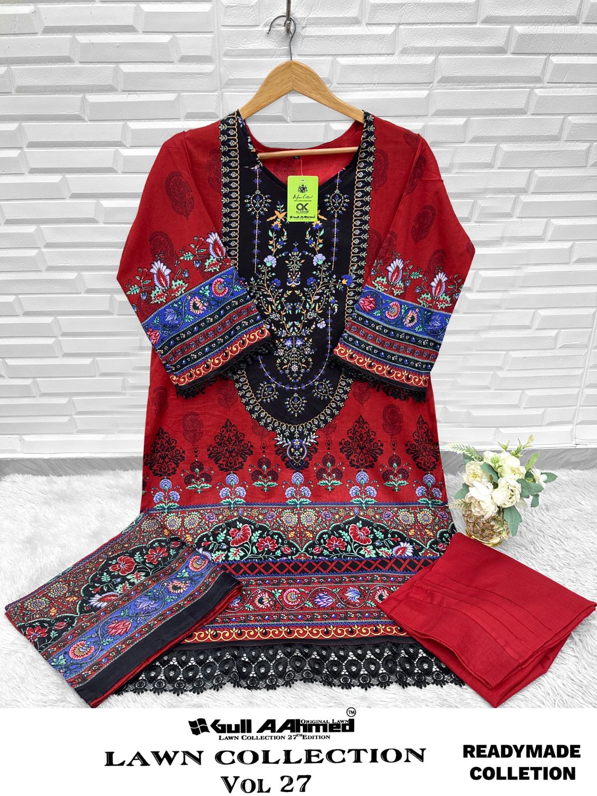 Vol 27 Lawn Collection Gul Ahmed Karachi Readymade Suits Manufacturer Gujarat