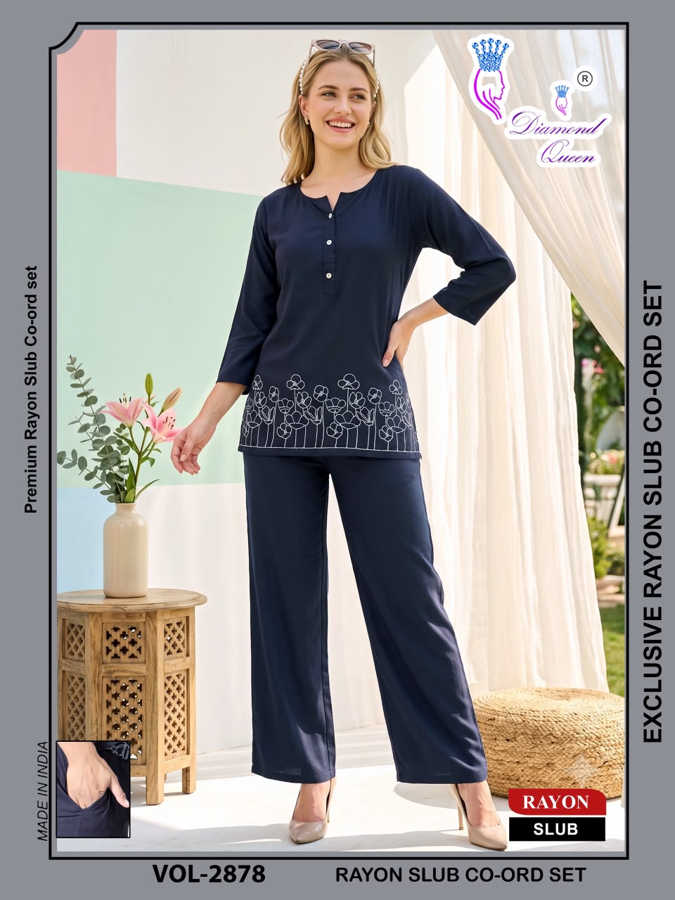 Vol 2873-2878 Diamond Queen Rayon Co Ord Set Supplier Ahmedabad