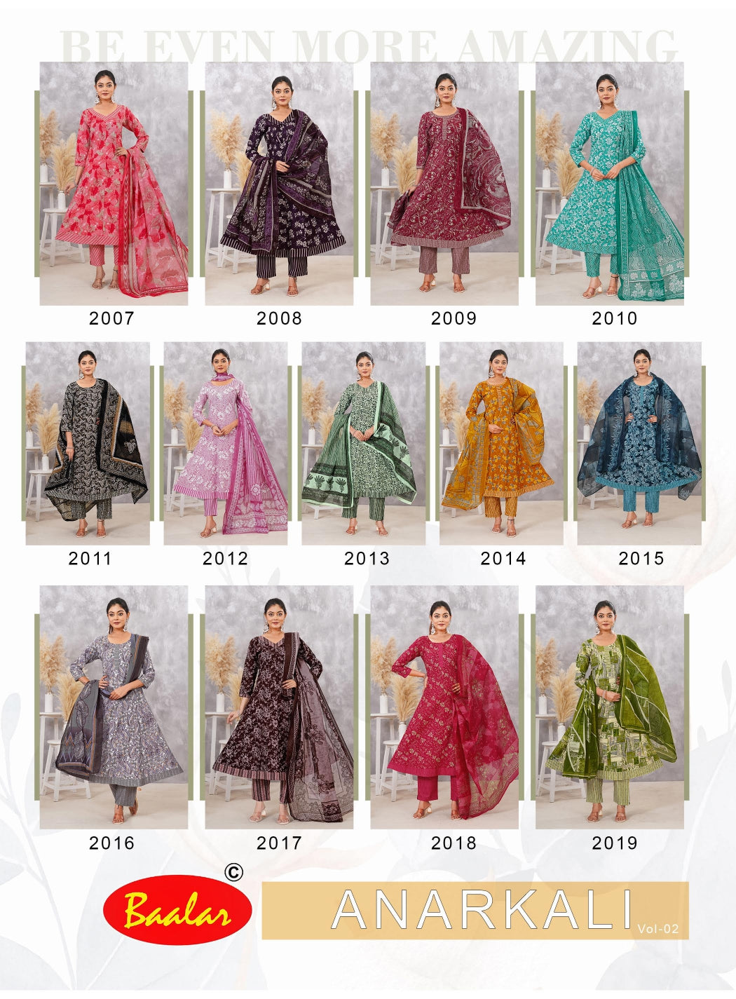 Vol 2 Baalar Cotton Readymade Anarkali Suits Manufacturer India