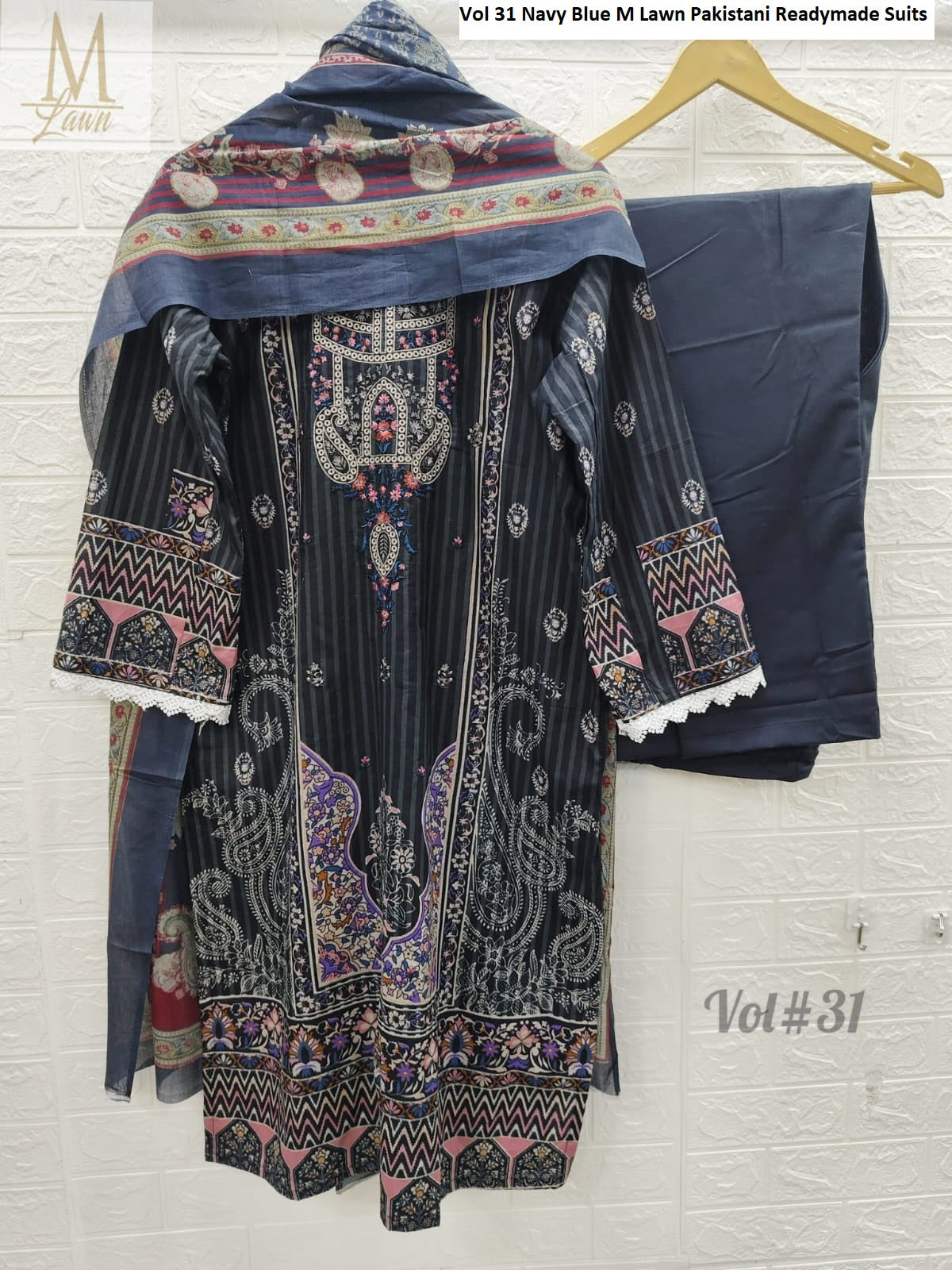 Vol 31 M Lawn Lawn Cotton Pakistani Readymade Suits Exporter Ahmedabad