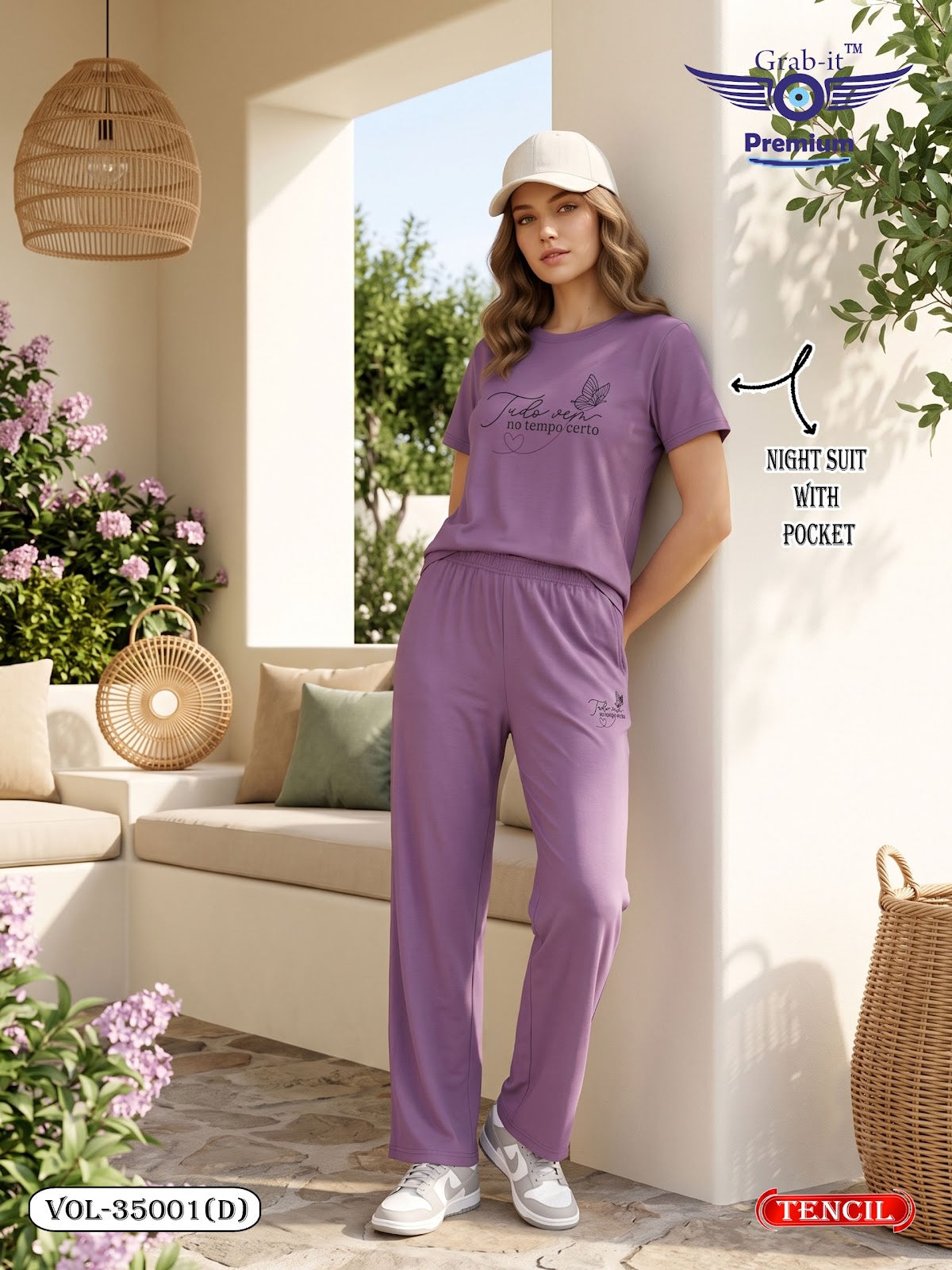Vol 35001 D Grab It Tencil Pyjama Night Suits Exporter