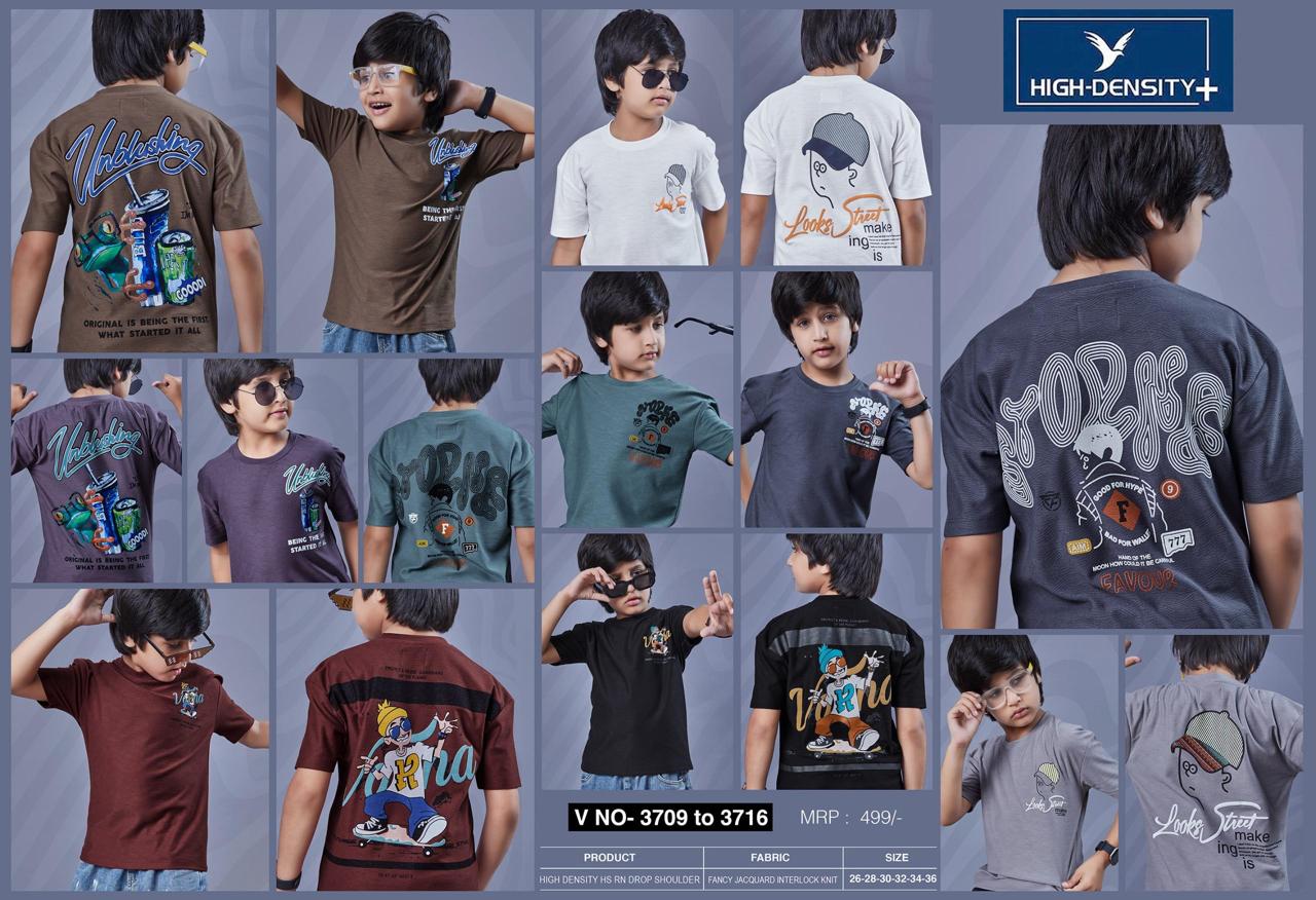 Vol 3709 To 3716 High Density Interlock Boys Tshirt Manufacturer India