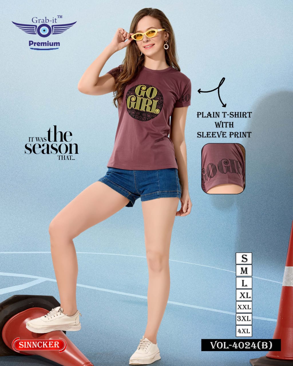 Vol 4024 B Grab It Sinker Women Tshirt Manufacturer Gujarat