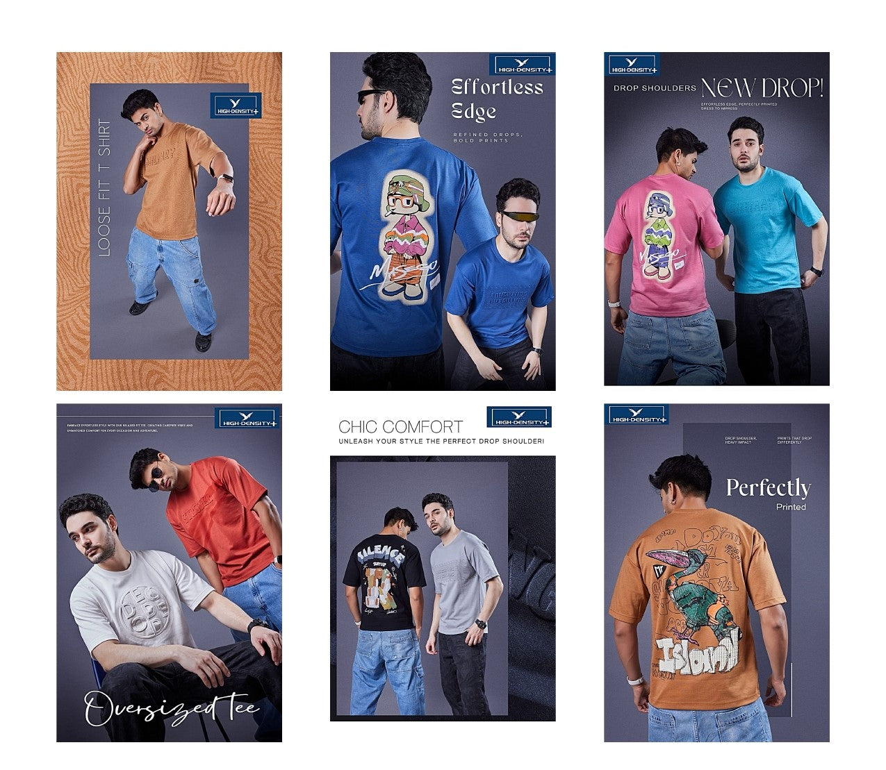 Vol 427 Oversized High Density Knit Mens Tshirts Exporter