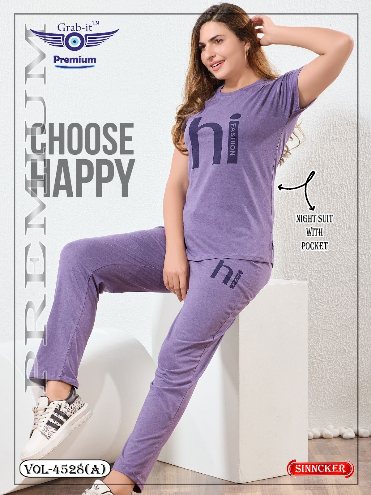 Vol 4528 A Grab It Sinker Pyjama Night Suits Wholesale