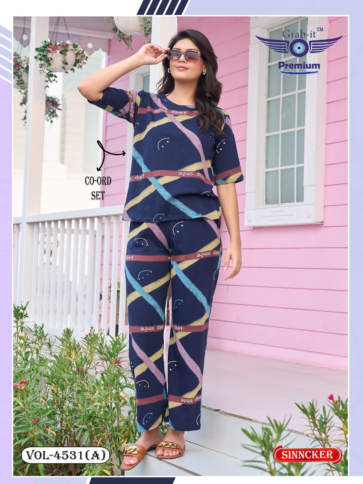 Vol 4531 A Grab It Sinker Co Ord Set Wholesale Price