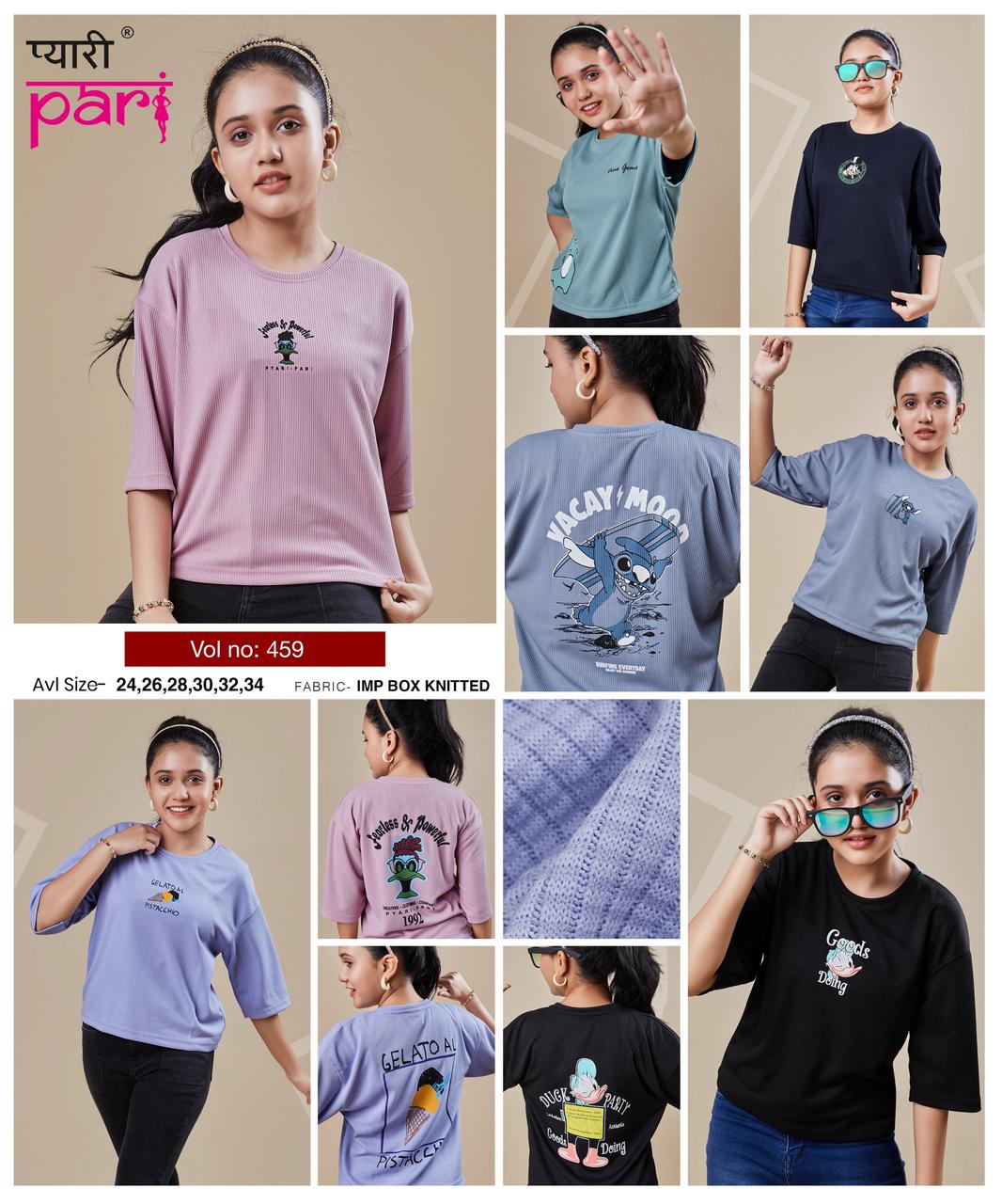 Vol 459 Pyari Pari Imported Girls Top Exporter Ahmedabad