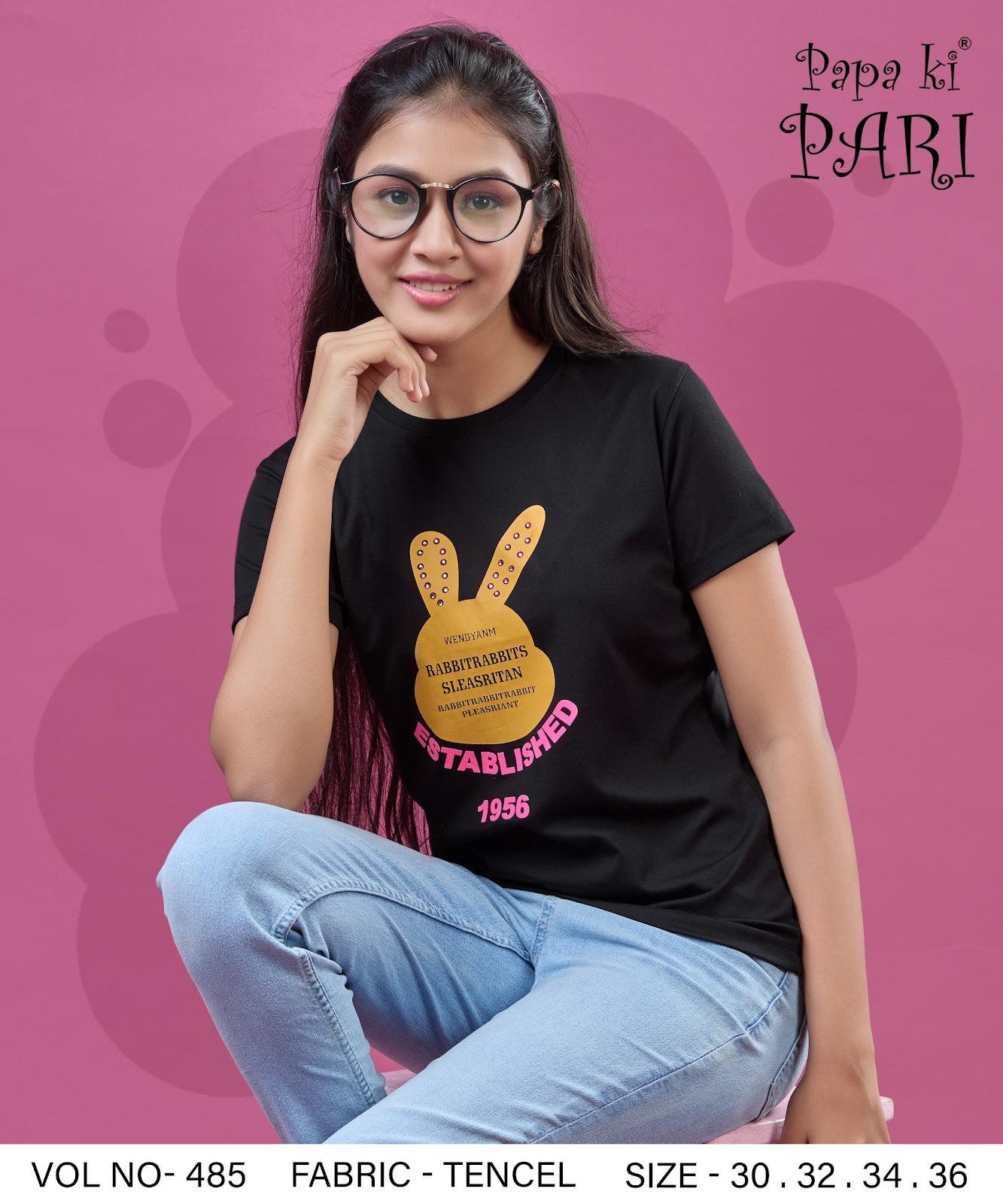 Vol 485 Papa Ki Pari Tencil Girls Top Wholesale Price