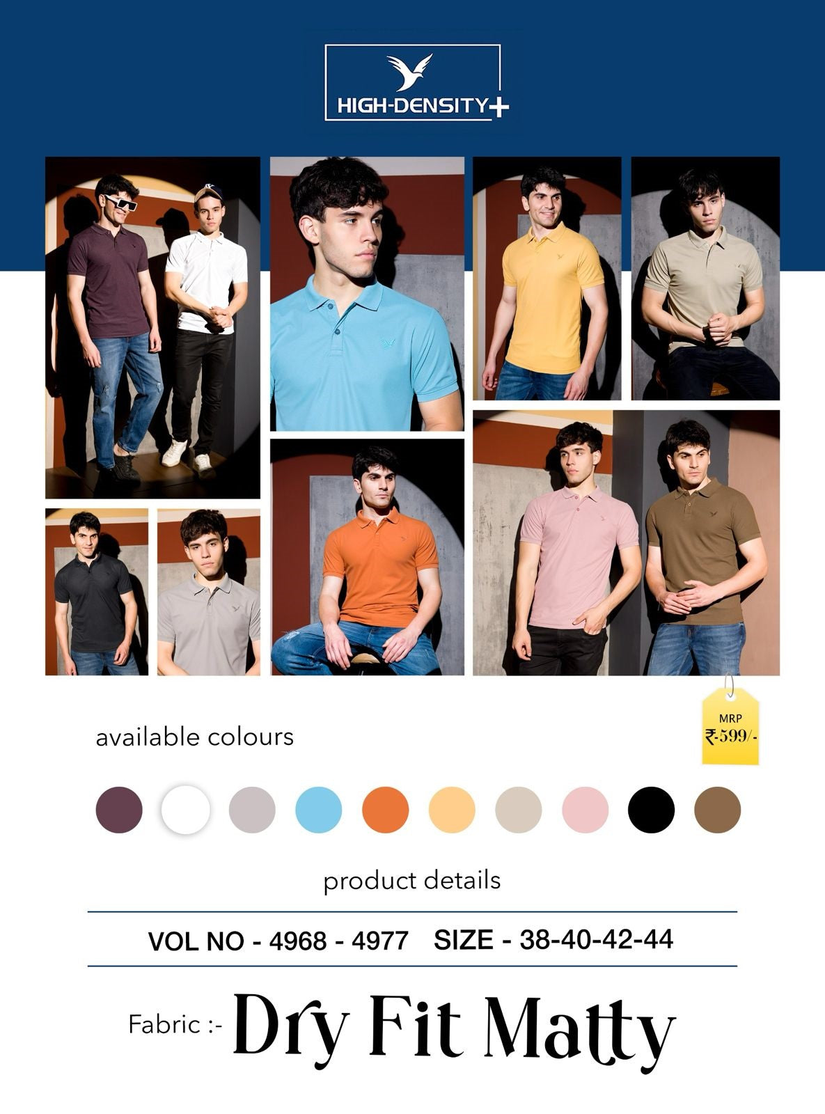 Vol 4968-4977 High Density Honey Comb Mens Tshirts Wholesale Rate
