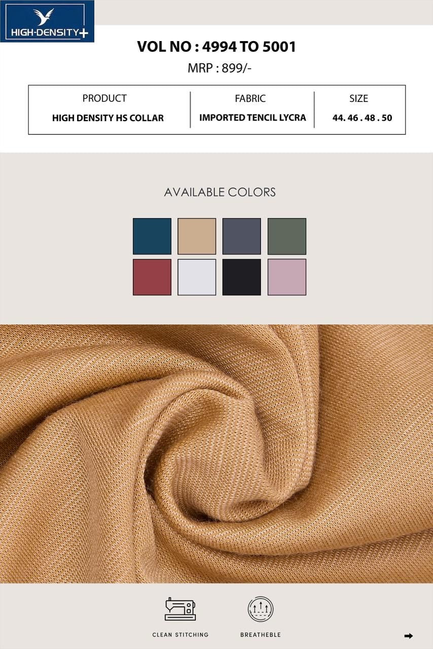 Vol 4994-5001 High Density Tencil Lycra Mens Tshirts Wholesale Price