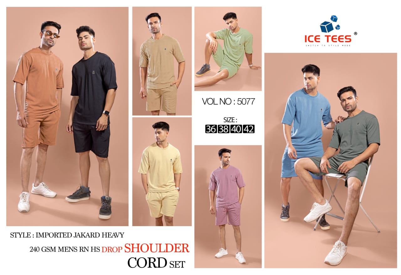Vol 5077 Ice Tees Imported Mens Co Ord Set Supplier