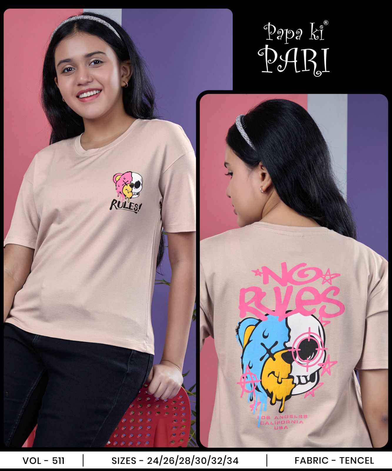 Vol 511 Papa Ki Pari Imported Girls Top Supplier Ahmedabad