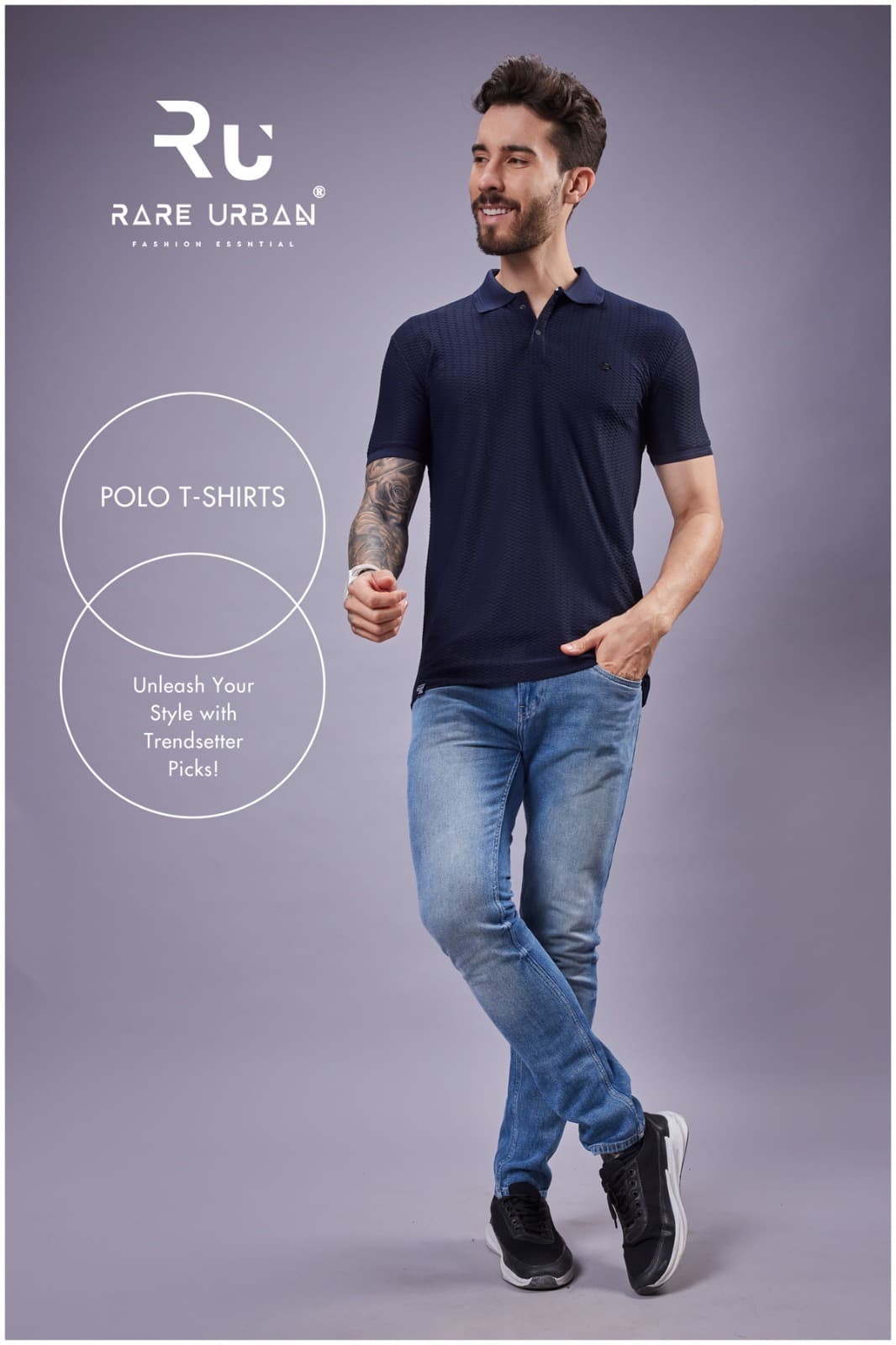 Vol 5873 Rare Urban Jacquard Knit Mens Tshirts Exporter India