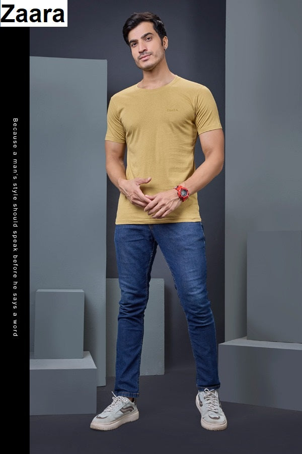 Vol 60 07 Zaara Cotton Biowashed Mens Tshirts Wholesale