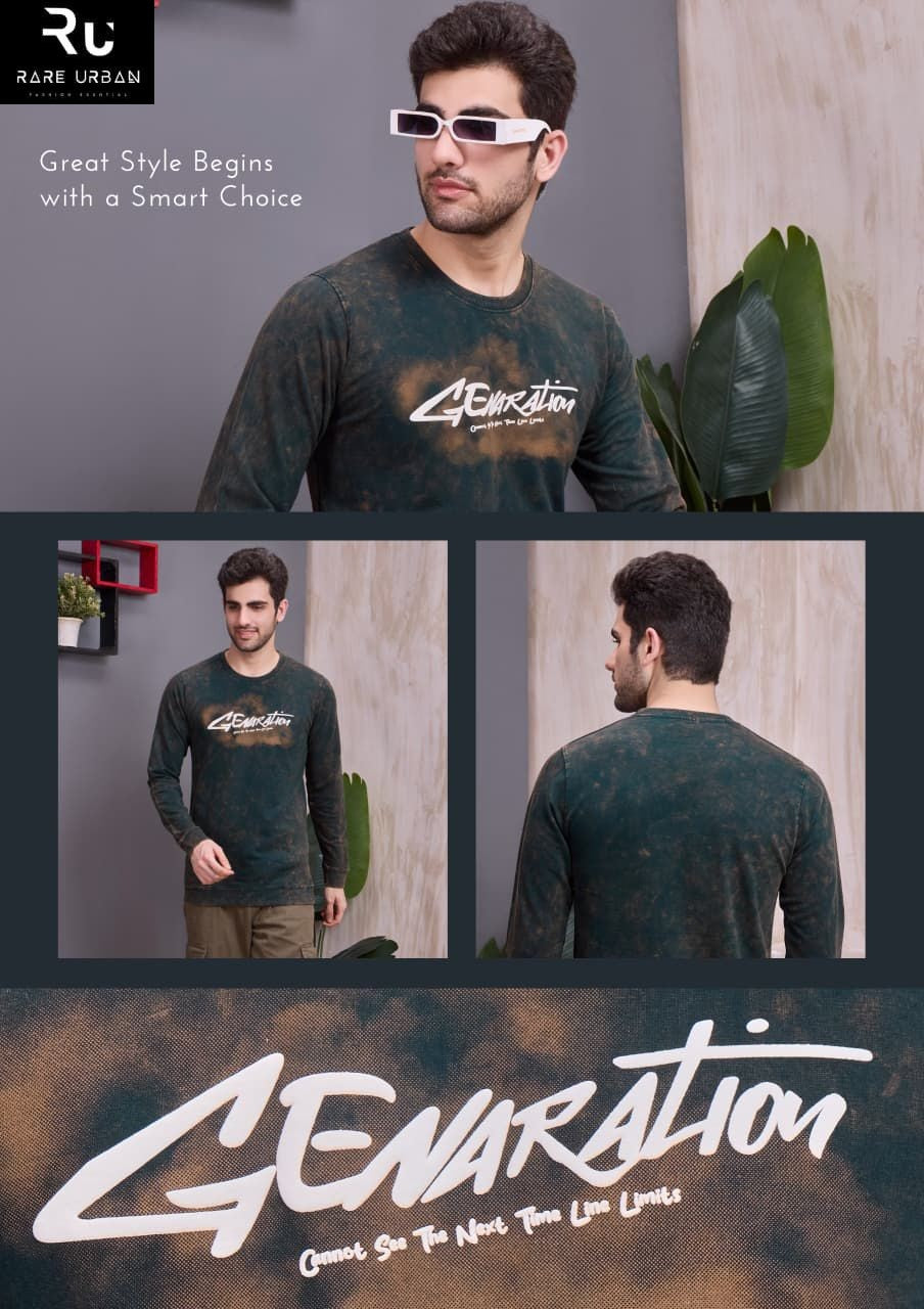 Vol 6122 Rare Urban Cotton Looper Mens Tshirts Supplier Gujarat