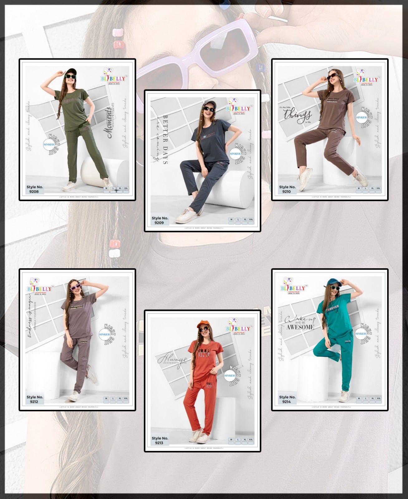 Vol 660 Belly Sinker Pyjama Night Suits Supplier