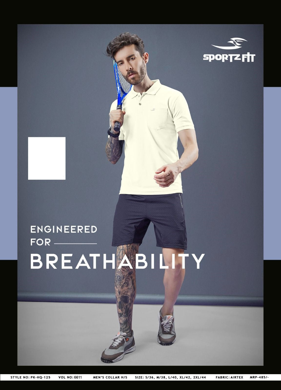 Vol 6611 Pk 125 Sportz Fit Airtex Mens Tshirts Wholesale