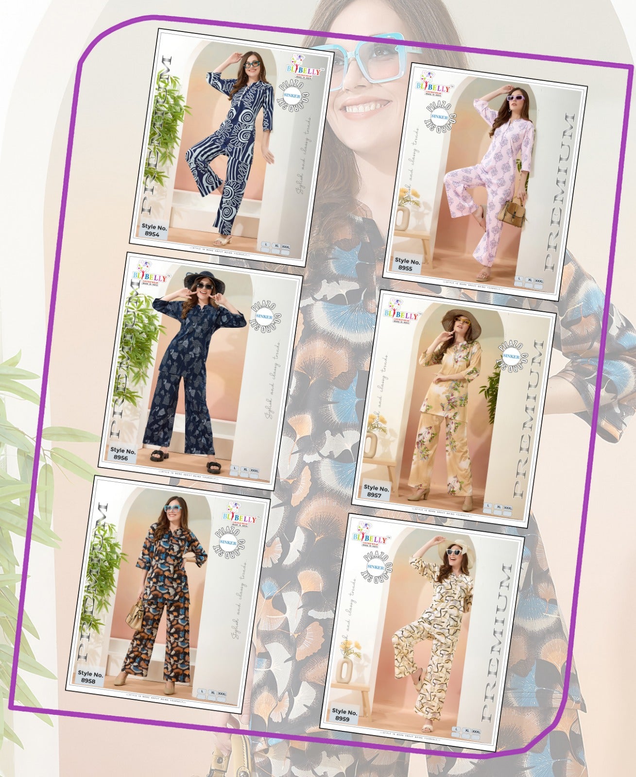 Vol 666 Belly Sinker Co Ord Set Wholesale Price