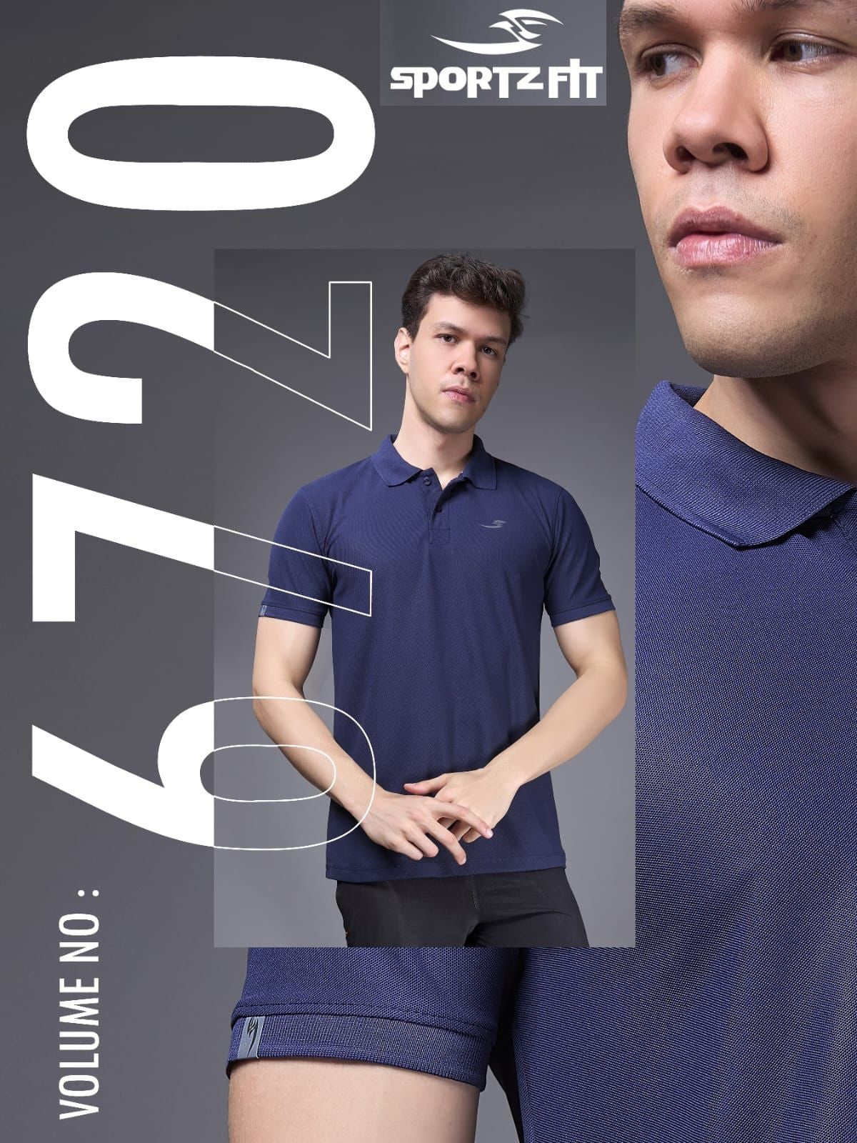 Vol 6720 Pk 100 Sportz Fit Polyster Mens Tshirts Exporter India