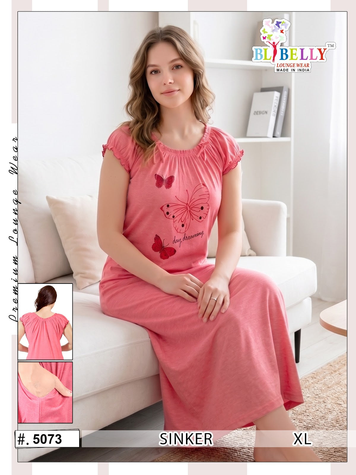 Vol 733 Belly Hosiery Cotton Night Gowns Supplier