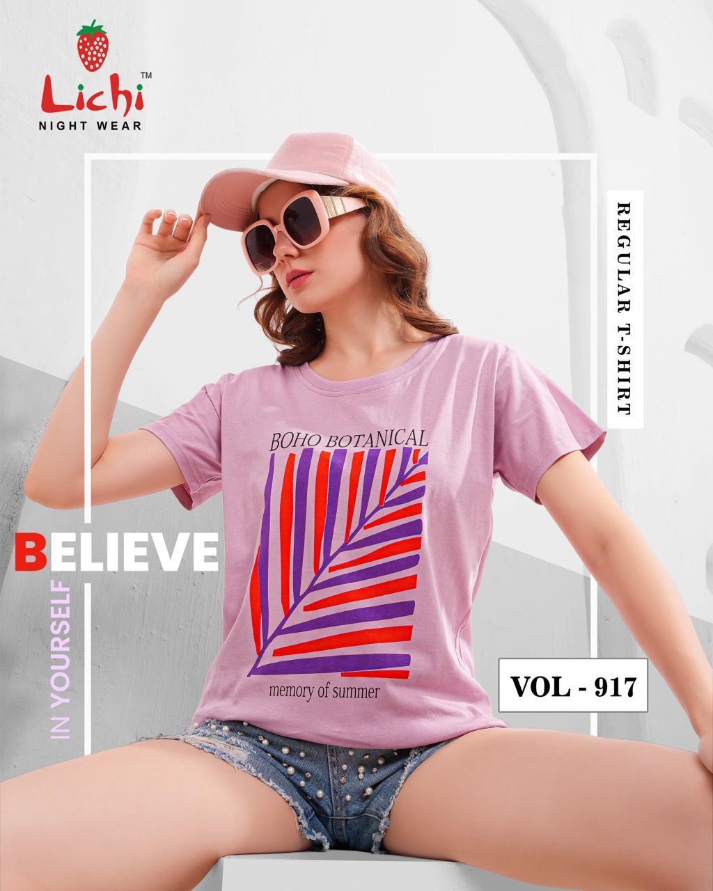 Vol 917 Lichi Hosiery Women Tshirt Supplier Gujarat