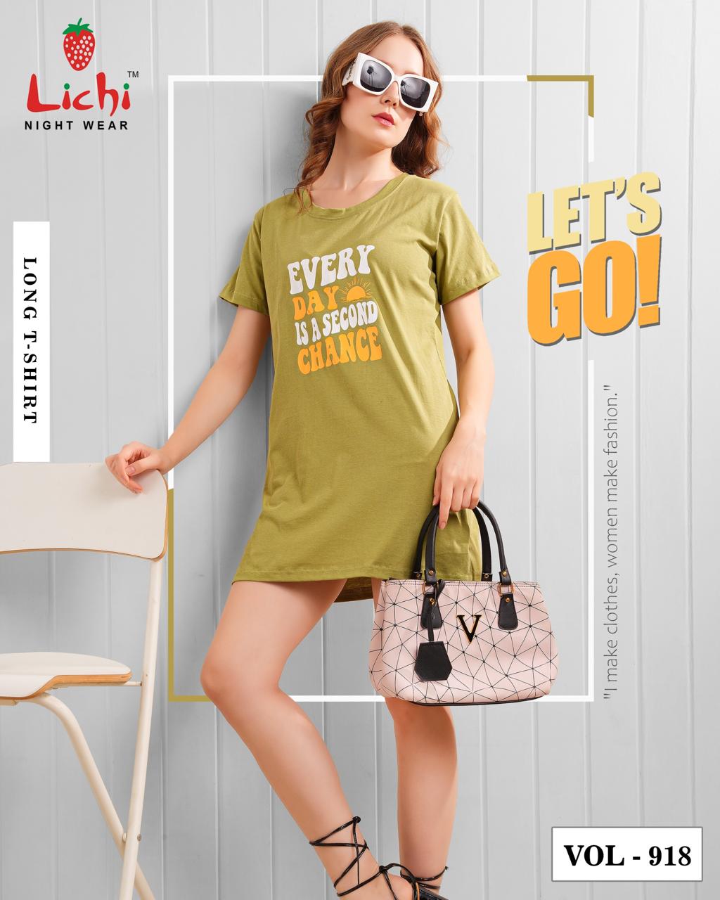 Vol 918 Lichi Hosiery Cotton Women Long Tshirt Exporter