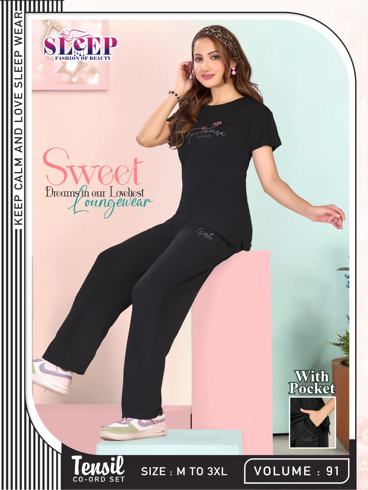 Vol 91 Sleep Faith Lady Tencil Pyjama Night Suits Wholesale Price