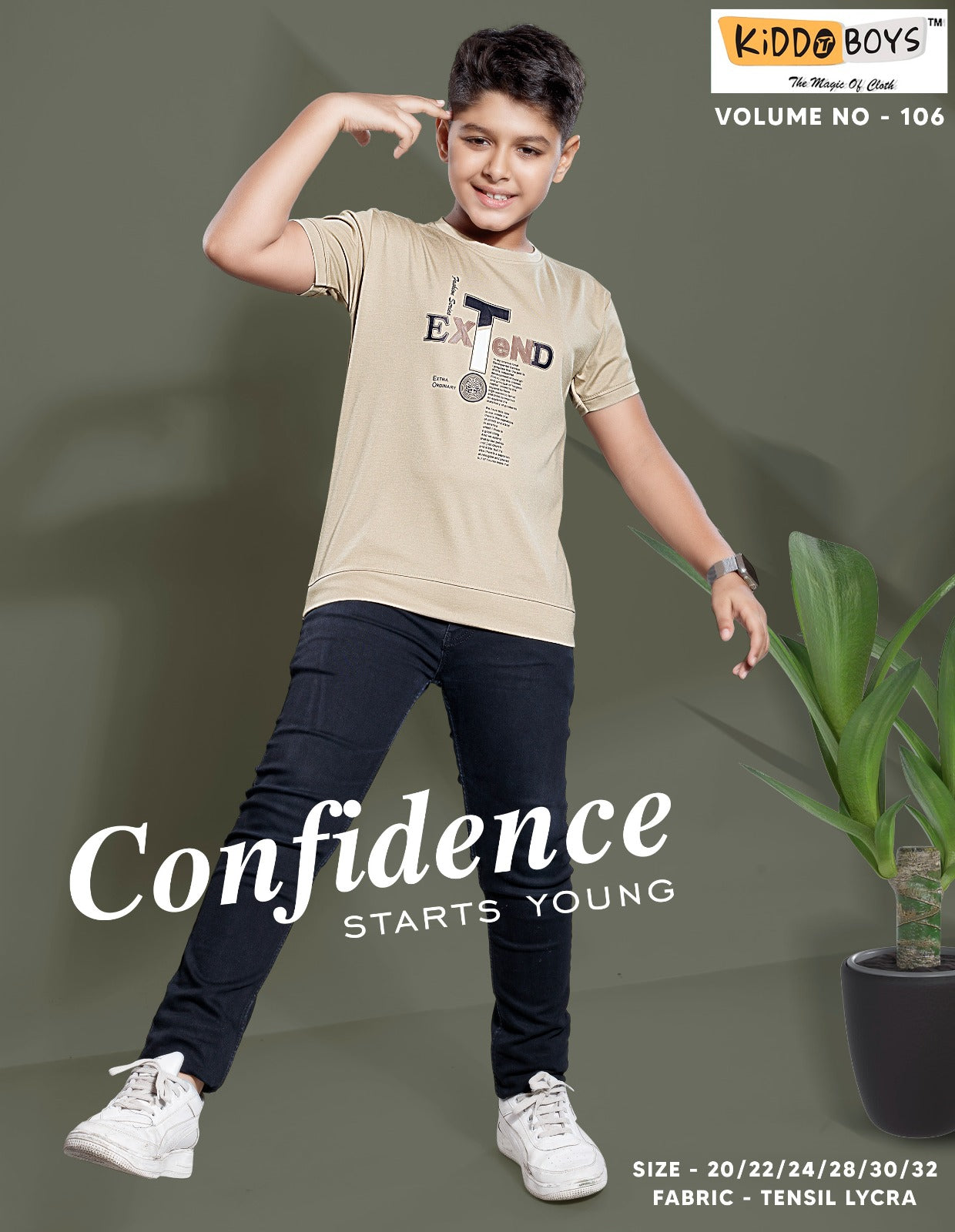 Vol No 106 Kiddo Tencil Lycra Boys Tshirt Exporter Ahmedabad