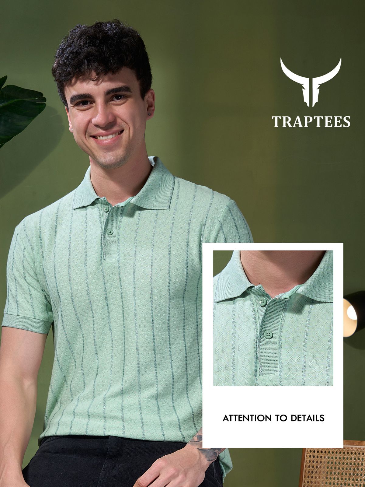 Vol No 26 Traptees Auto Stripes Mens Tshirts Exporter Ahmedabad