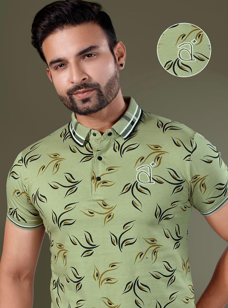 Vol V2124 Vee Track Knit Mens Tshirts Wholesaler Ahmedabad