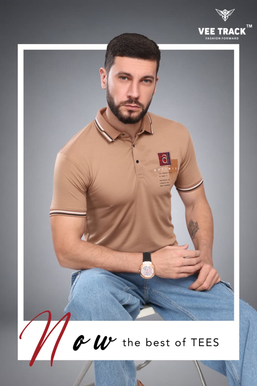 Vol V2250 Vee Track Tencil Lycra Mens Tshirts Supplier India